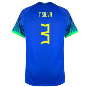 Brazil 2022-23 Away Shirt (XSB) (Mint) (T Silva 3)_1