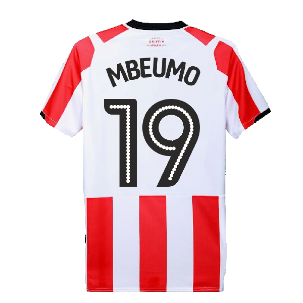 Brentford 2019-20 Home Shirt ((Excellent) 3XL) (Mbeumo 19)_2