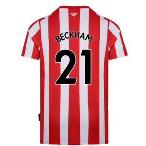 Brentford 2021-23 Home Shirt (M) (Mint) (Beckham 21)_1