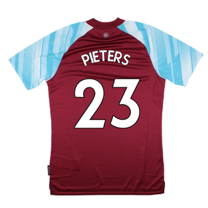 Burnley 2021-22 Home Shirt (Sponsorless) (L) (PIETERS 23) (Mint)_1