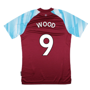 Burnley 2021-22 Home Shirt (Sponsorless) (S) (WOOD 9) (Mint)_1