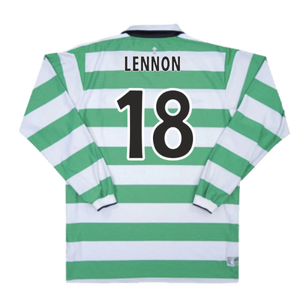 Celtic 2004-05 Home Long Sleeve Shirt (XXL) (Excellent) (Lennon 18)_1