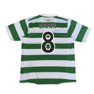 Celtic 2007-08 Home Shirt (M) (Good) (Brown 8)_1