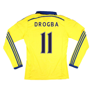 Chelsea 2014-15 Long Sleeve Away Shirt (L) (Very Good) (Drogba 11)_1