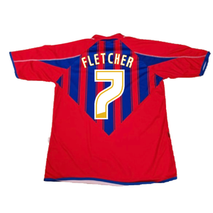 Crystal Palace 2007-08 Home Shirt (S) (Good) (Fletcher 7)_1