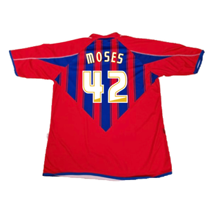 Crystal Palace 2007-08 Home Shirt (S) (Good) (Moses 42)_1