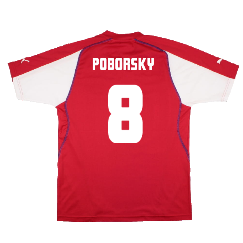 Czech Republic 2003-04 Home Shirt (Very Good) (Poborsky 8)_1