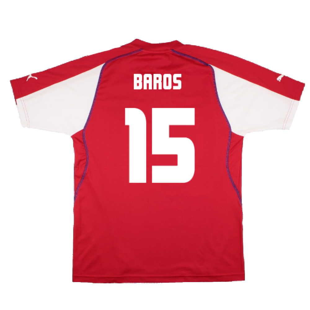 Czech Republic 2004-06 Home Shirt (L) (Very Good) (Baros 15)_1