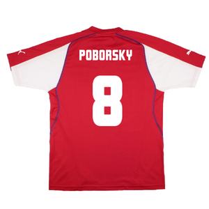 Czech Republic 2004-06 Home Shirt (XL) (Good) (Poborsky 8)_1