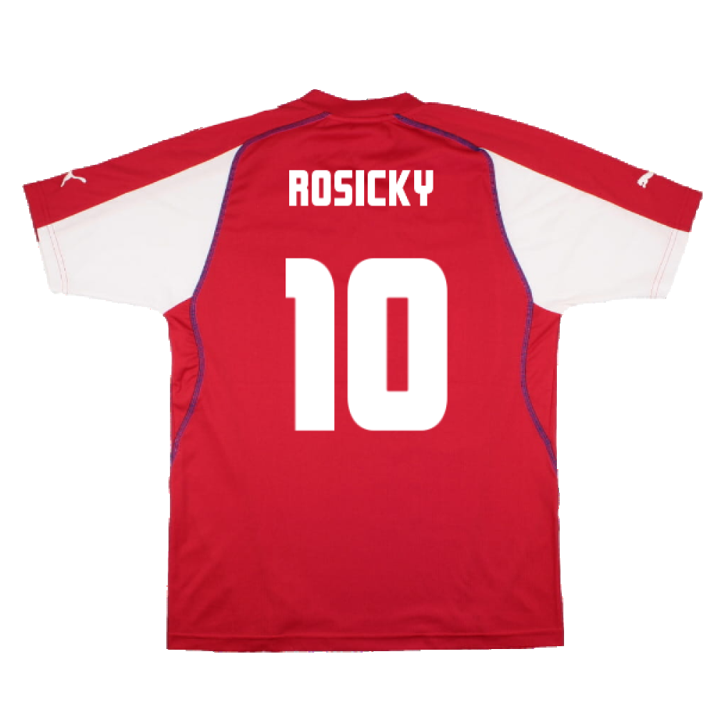 Czech Republic 2004-06 Home Shirt (L) (Very Good) (Rosicky 10)_1