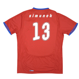 Czech Republic 2008-10 Home Shirt (M) (Excellent) (Simunek 13)_1