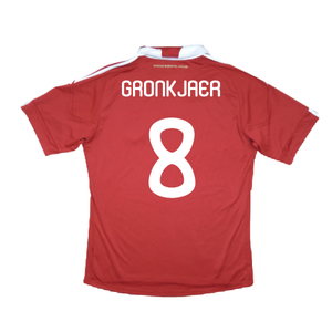 Denmark 2010-11 Home Shirt (M) (Excellent) (Gronkjaer 8)_1