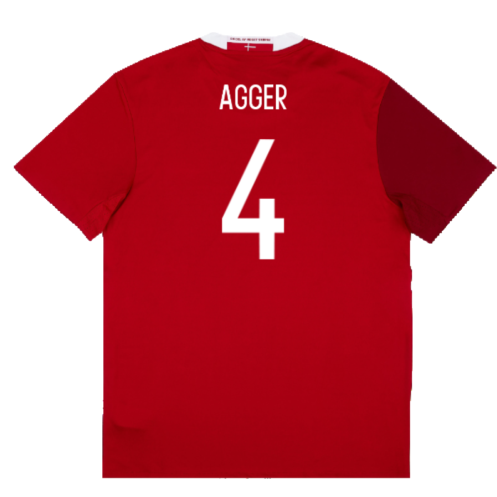 Denmark 2015-16 Home Shirt (L) (Excellent) (Agger 4)_1