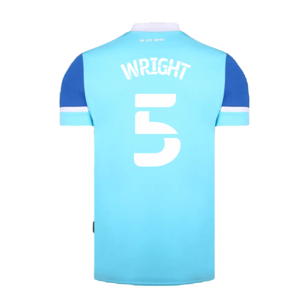 Derby County 2021-22 Away Shirt (M) (Excellent) (Wright 5)_1