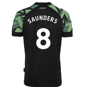 Derby County 2022-23 Away Shirt (Sponsorless) (M) (Saunders 8) (Excellent)_1