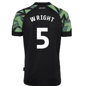 Derby County 2022-23 Away Shirt (Sponsorless) (XXL) (Wright 5) (Very Good)_1