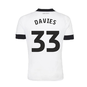 Derby County 2022-23 Home Shirt (Sponsorless) (L) (Davies 33) (Mint)_1