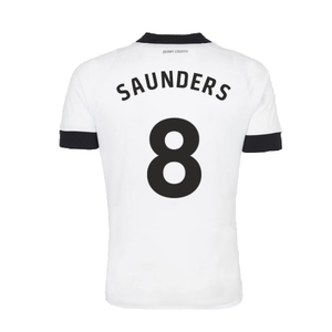 Derby County 2022-23 Home Shirt (Sponsorless) (XXL) (Saunders 8) (Excellent)_1