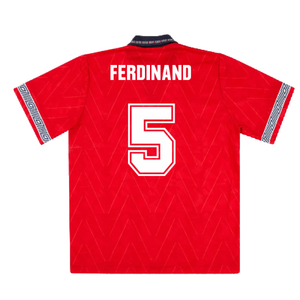 England 1990-92 Away Shirt (XL) (Excellent) (Ferdinand 5)_1