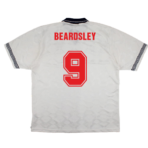 England 1990-92 Home Shirt (Good) (Beardsley 9)_1