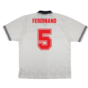 England 1990-92 Home Shirt (XL) (Very Good) (Ferdinand 5)_1