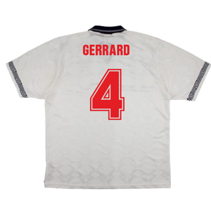 England 1990-92 Home Shirt (XL) (Good) (Gerrard 4)_1