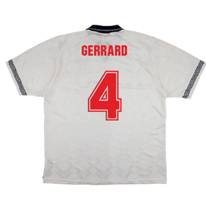 England 1990-92 Home Shirt (L) (Excellent) (Gerrard 4)_1