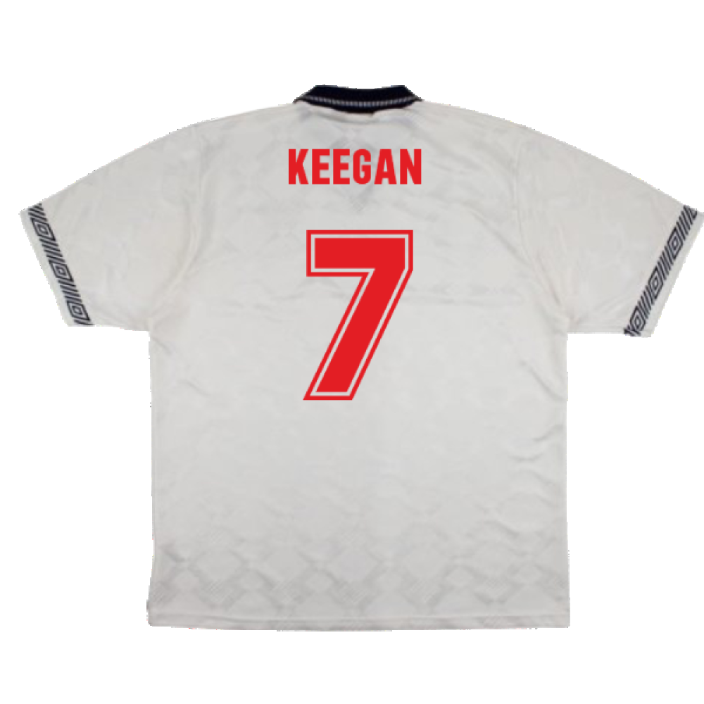 England 1990-92 Home Shirt (XL) (Excellent) (Keegan 7)_1