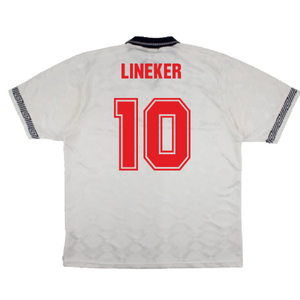 England 1990-92 Home Shirt (XL) (Excellent) (Lineker 10)_1