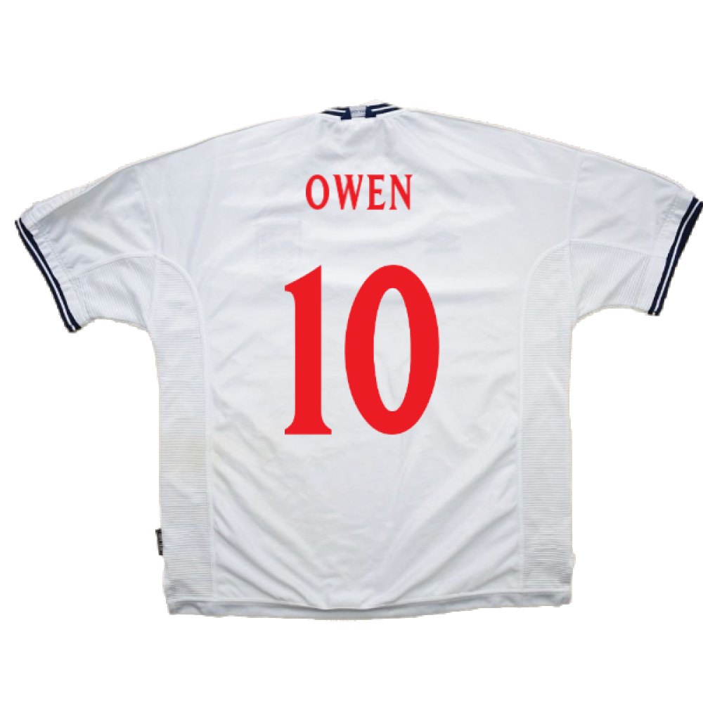 England 1999-00 Home Shirt (L) (Good) (Owen 10)_2