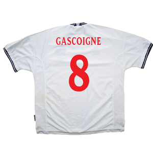 England 1999-00 Home Shirt (M) (Good) (Gascoigne 8)_2