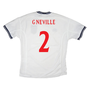 England 1999-01 Home Shirt (Very Good) (G Neville 2)_1