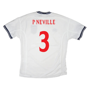 England 1999-01 Home Shirt (Very Good) (P Neville 3)_1