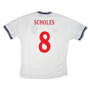 England 1999-01 Home Shirt (Very Good) (Scholes 8)_1