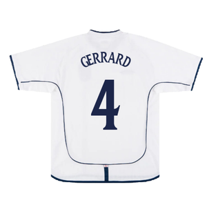 England 2001-03 Home Shirt (L) (Good) (GERRARD 4)_1