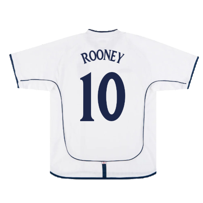 England 2001-03 Home Shirt (M) (Very Good) (ROONEY 10)