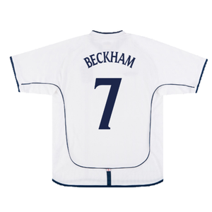 England 2001-03 Home Shirt (S) (Good) (Beckham 7)_2