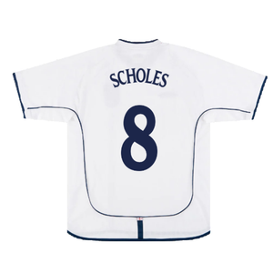 England 2001-03 Home Shirt (L) (Good) (Scholes 8)_1