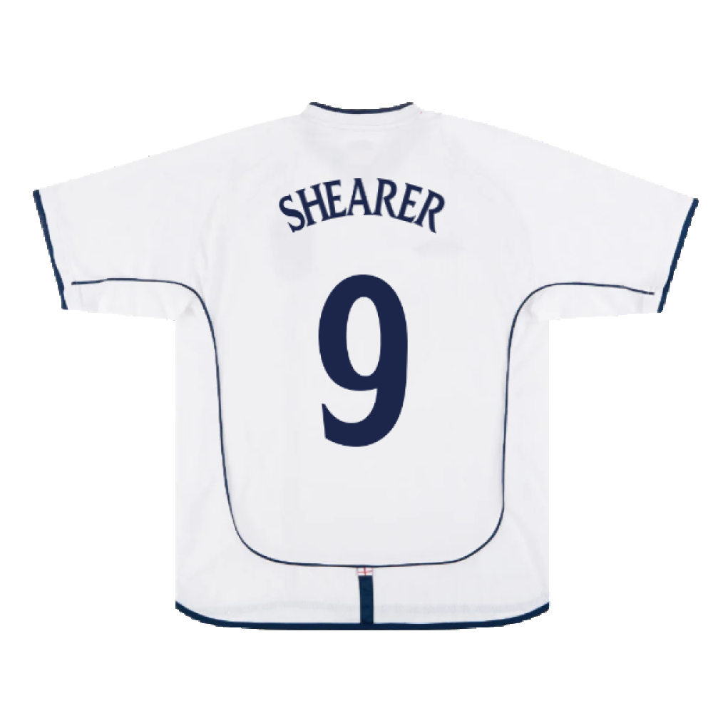 England 2001-03 Home Shirt (XL) (Very Good) (SHEARER 9)_1