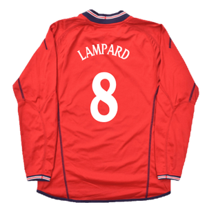 England 2002-04 Away Shirt LS (XL) (Excellent) (LAMPARD 8)_2