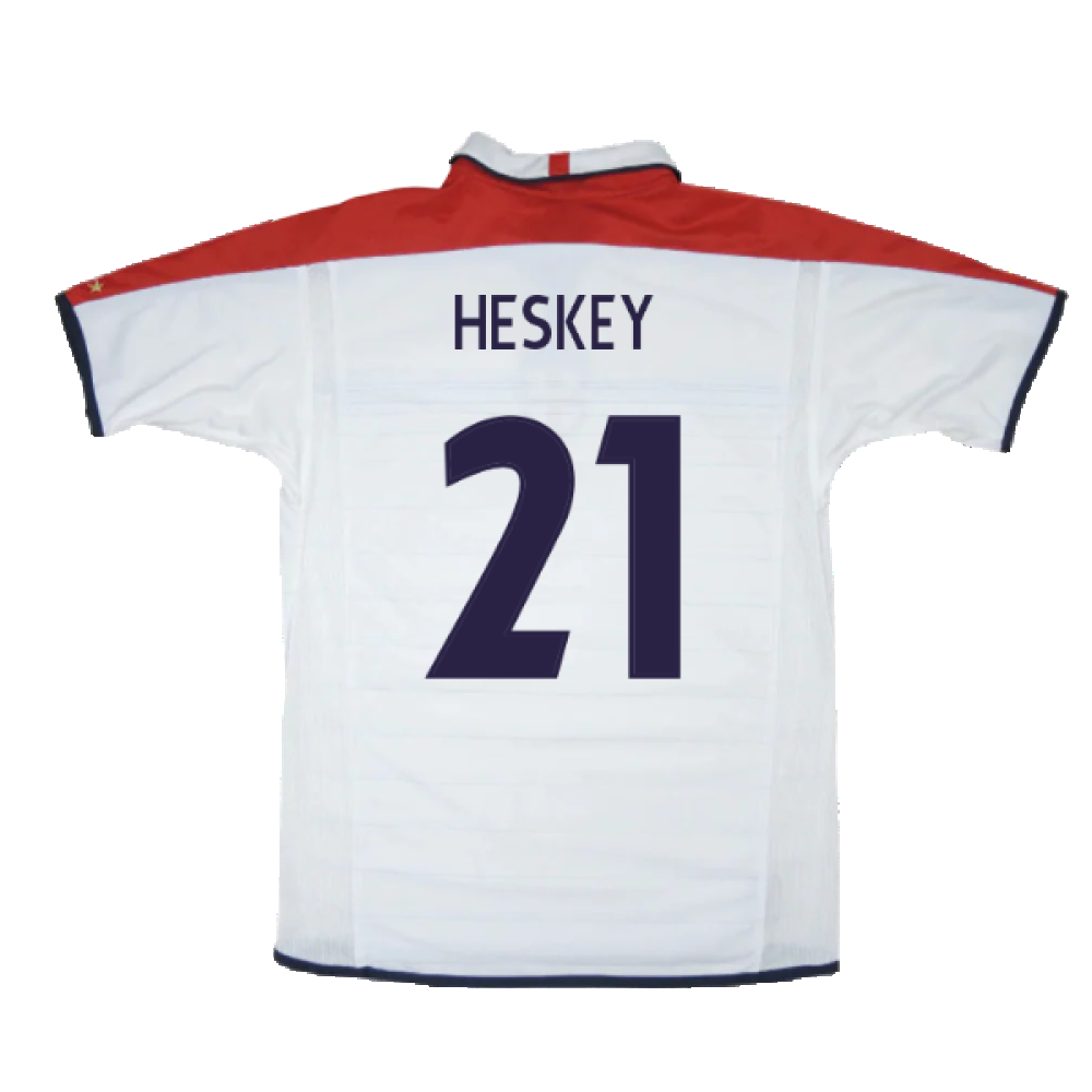 England 2003-05 Home Shirt (XXL) (Very Good) (Heskey 21)_1