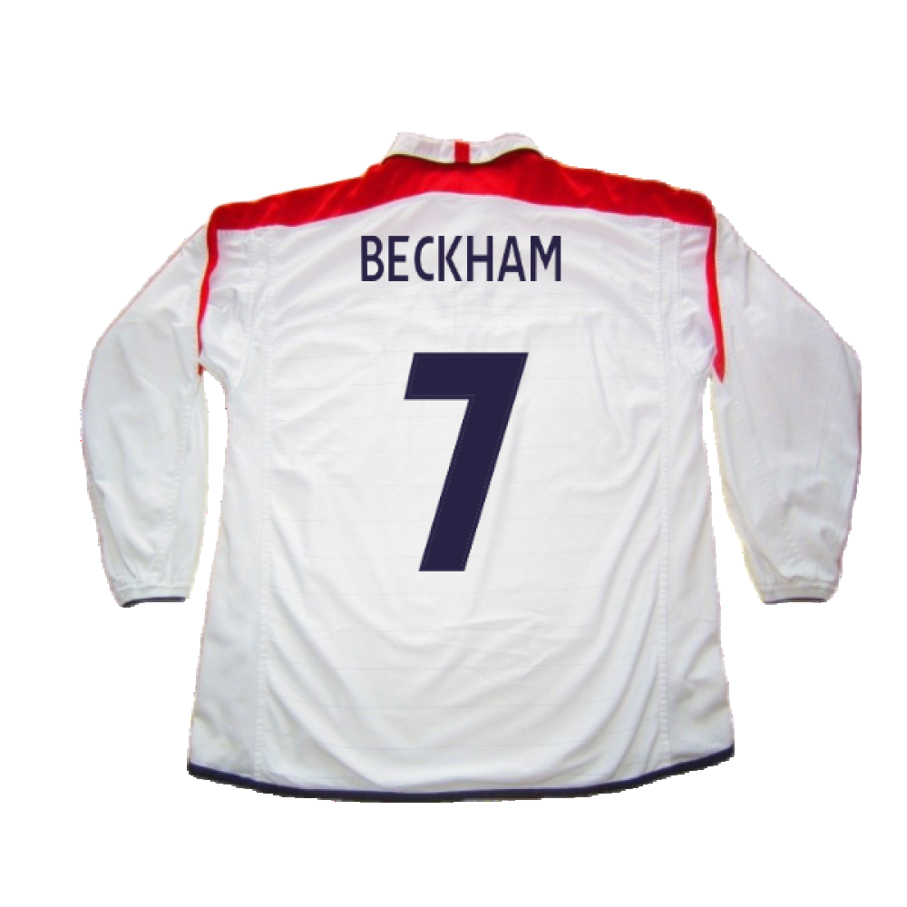 England 2003-05 Home L/S (M) (Excellent) (Beckham 7)_1