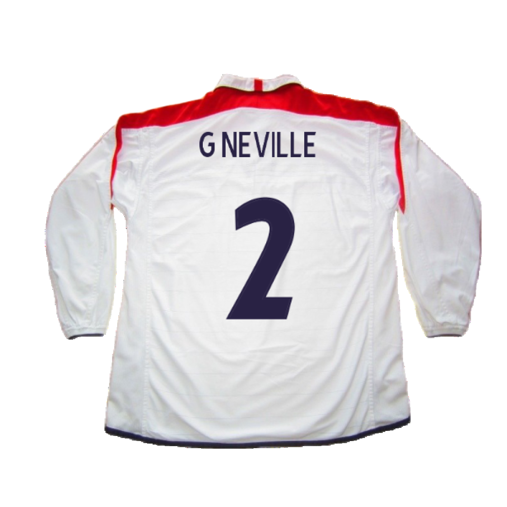 England 2003-05 Home L/S (M) (Excellent) (G Neville 2)_1