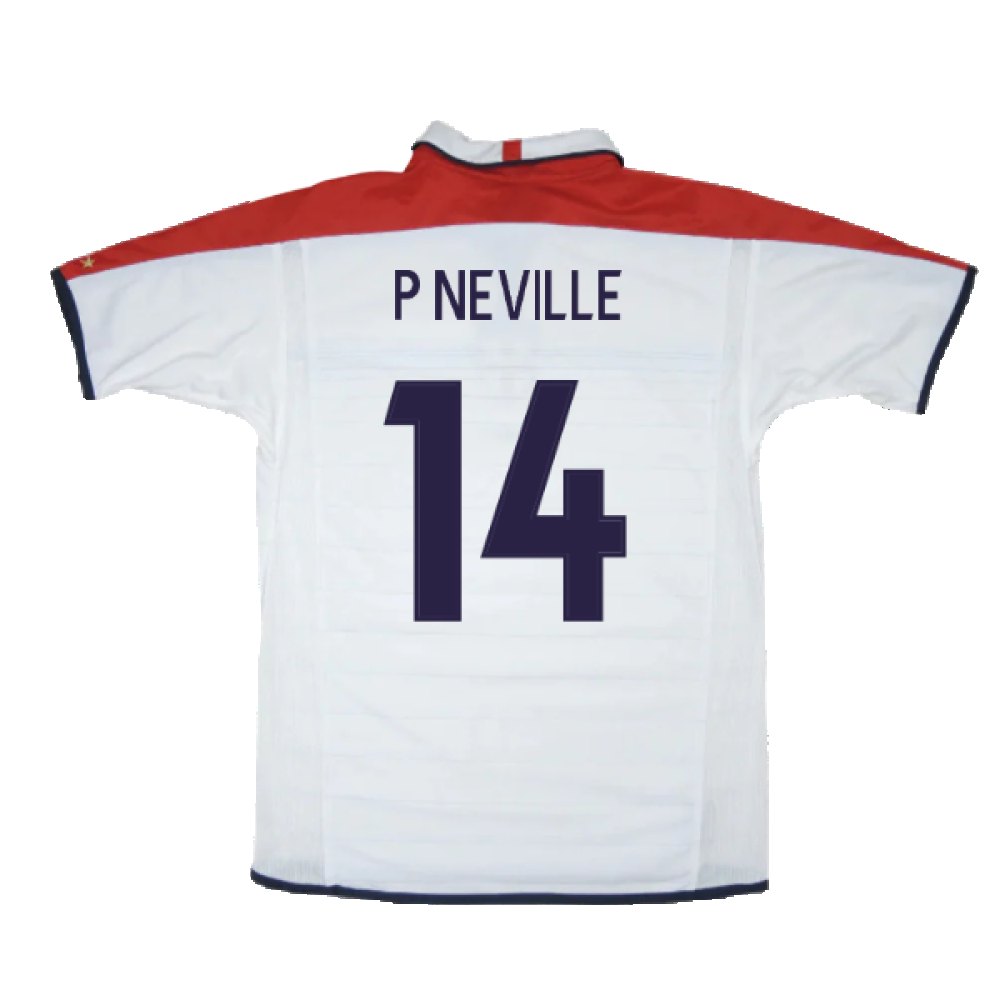 England 2003-05 Home (XL) (Excellent) (P Neville 14)_1