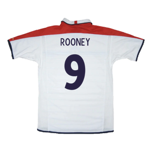 England 2003-05 Home Shirt (XL) (Very Good) (Rooney 9)_1