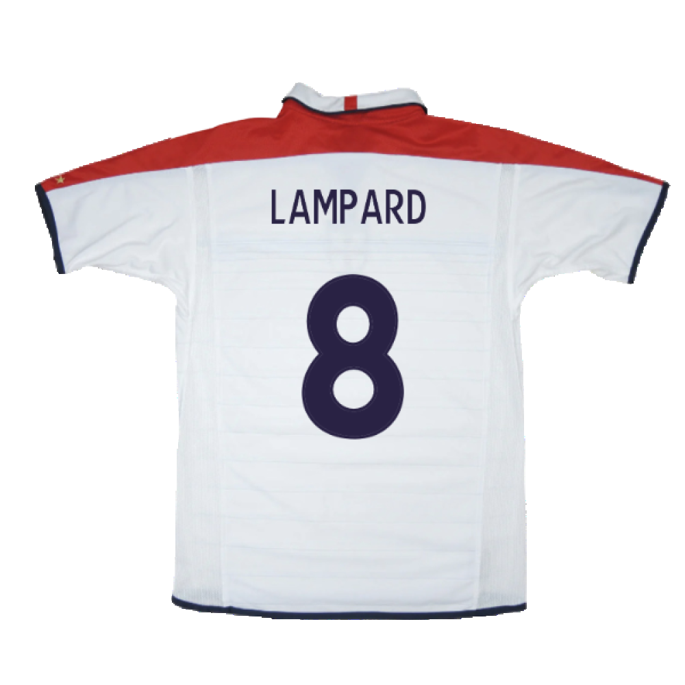 England 2003-05 Home Shirt (L) (Good) (LAMPARD 8)_2