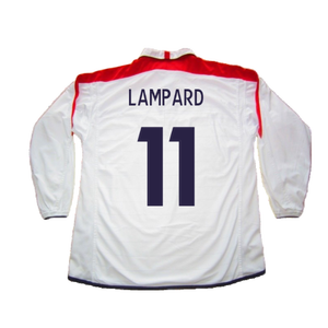 England 2003-05 Long Sleeved Home Shirt (L) (Excellent) (Lampard 11)_1