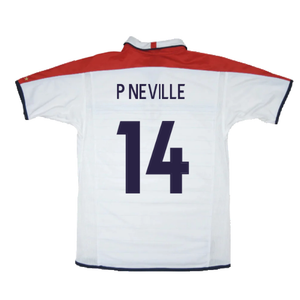 England 2003-05 Home Shirt (Excellent) (P Neville 14)_1