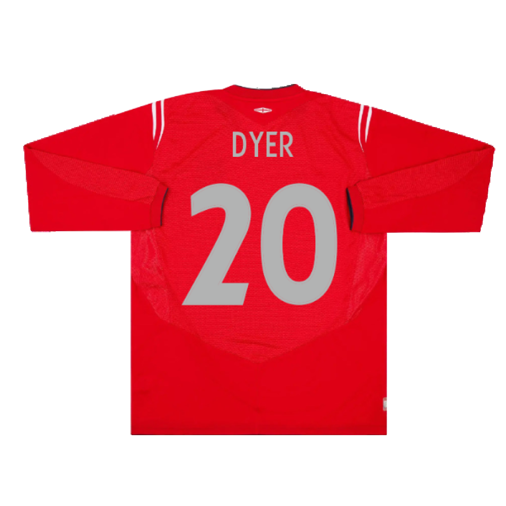England 2004-06 Long Sleeve Away Shirt (L) (Excellent) (Dyer 20)_1