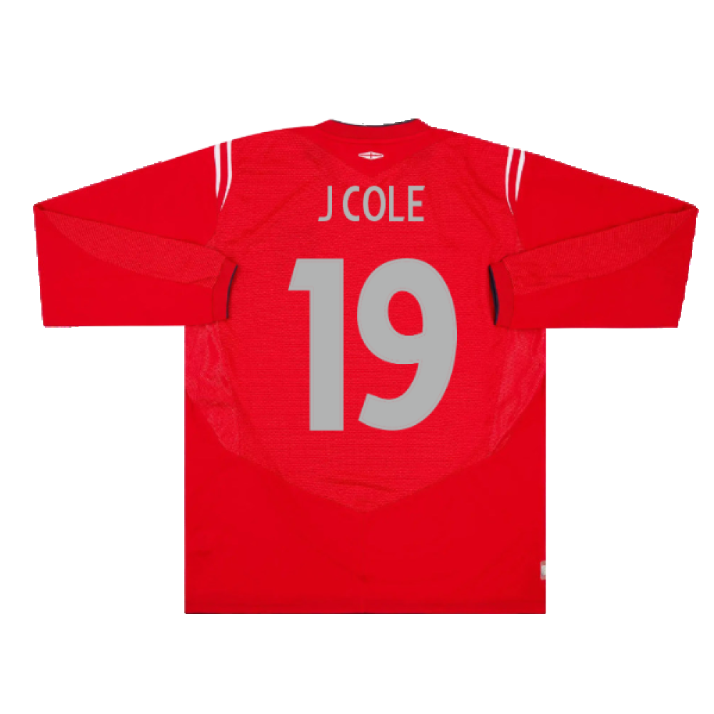 England 2004-06 Long Sleeve Away Shirt (L) (Excellent) (J Cole 19)_1